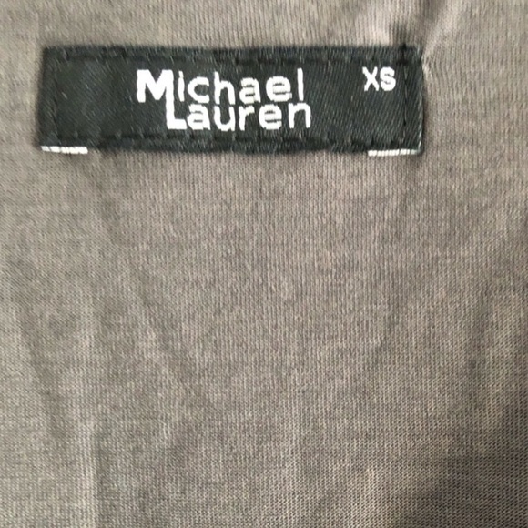 Michael Lauren Short Sleeve V-Neck T-Shirt Gray XS - Picture 6 of 9